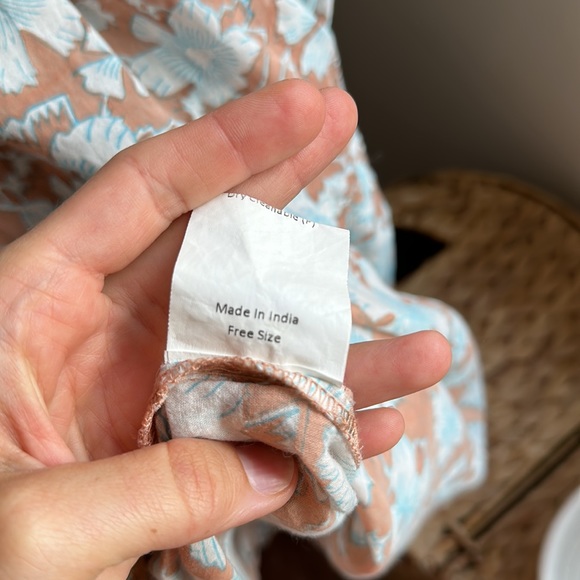 Hannah artwear skirt floral pattern orange blue - Picture 5 of 5